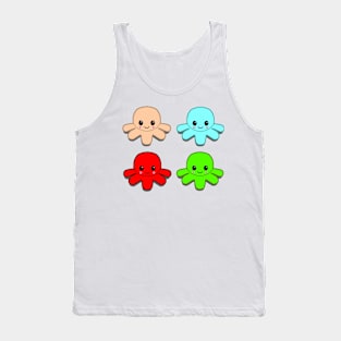 Colored Octopus Tank Top